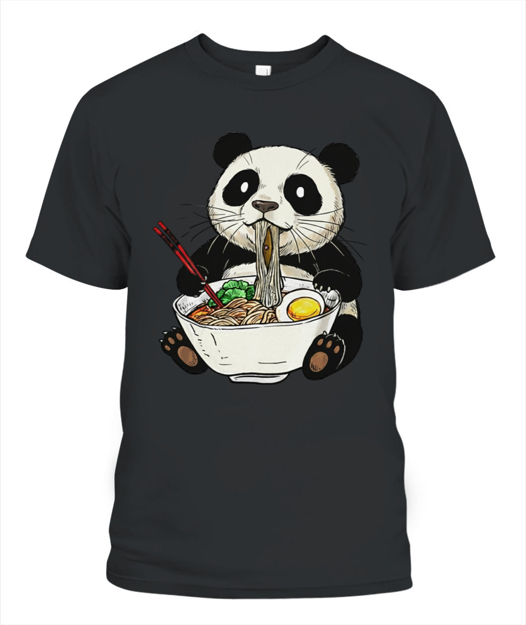 🍜 Slurp Master: Edición Premium - Camiseta Panda Ramen